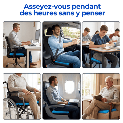 Soulagez votre dos et restez assis des heures sans douleur