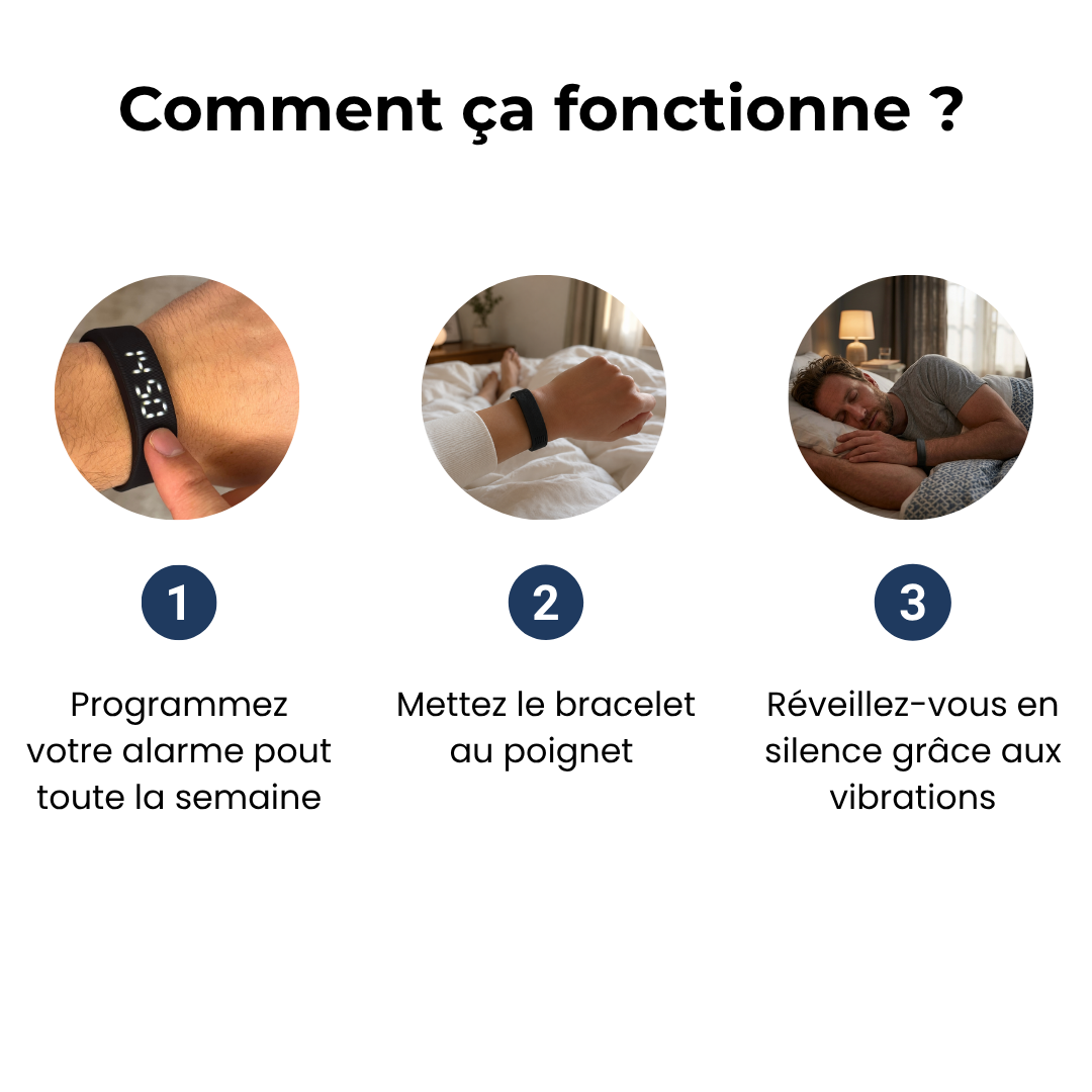 AuraSleep™ - Remplace vos 10 alarmes par une vibration.